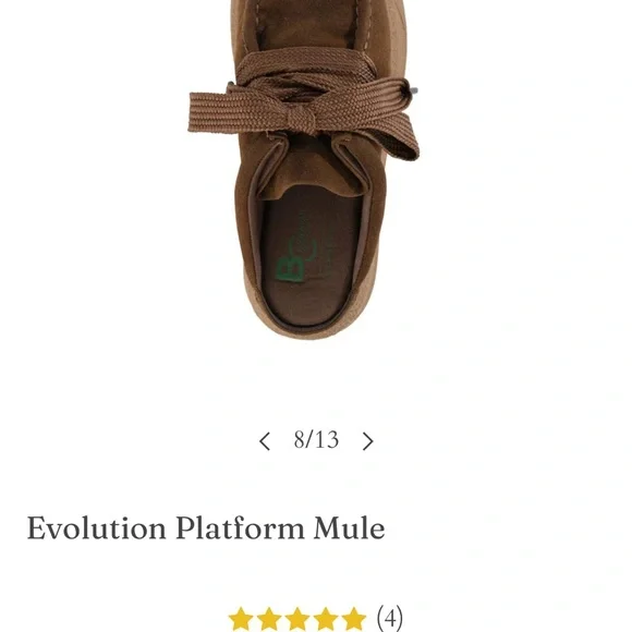 BC Footwear Evolution Platform Mule in Brown - Picture 2 of 9